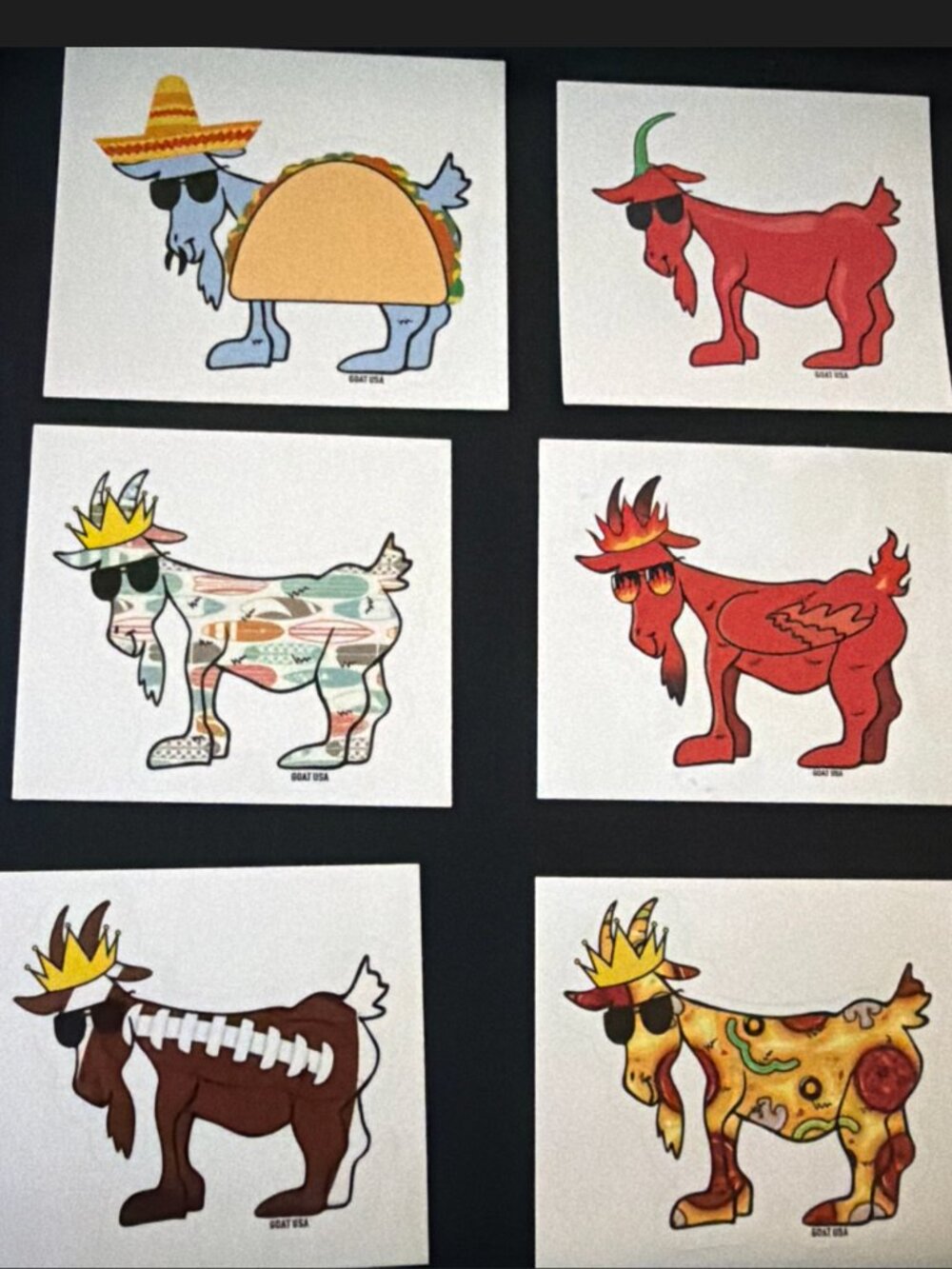 Goat USA BUNDLE 6 stickers